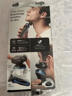 6120s Braun Open Box Electric Shaver For Men Series 6 Wet And Dry Shave Blue #2