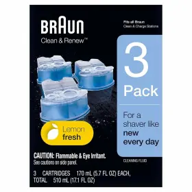 65698 Braun Clean And Renew System Cartridges Refills Ccr3 Series 3 5 7 9 Shaver Pack