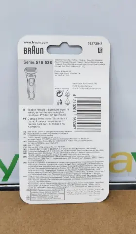 Braun 772093477679 New 53b Series 5 And 6 Replacement Head Cassette Foil Cutter For Shaver #2