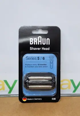 Braun 772093477679 New 53b Series 5 And 6 Replacement Head Cassette Foil Cutter For Shaver