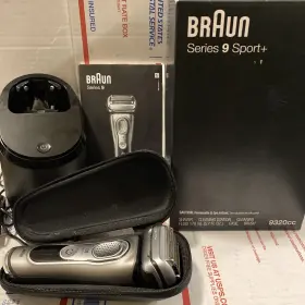 80353885 Braun Series 9 Sport Electric Shaver With Clean And Charge Station 9320cc