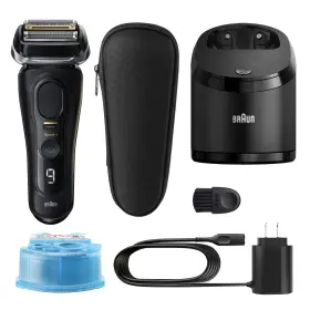 80891262 Braun Mens Wet Dry Electric Face Hair Removal Trimmer Shaver Black