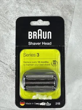 81570020 Braun Series 3 21b Electric Shaver Head Replacement Black Cassette New Sealed