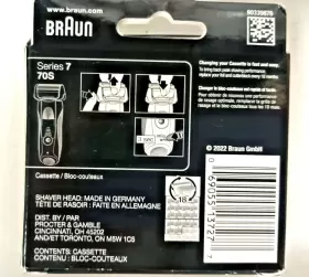 90339876 Braun Series 7 - 70s Electric Shaver Head Replacement 1-cassette-silver Nib #2