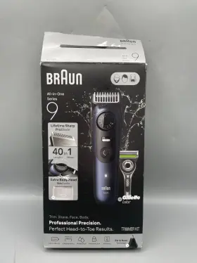 94904225 Braun Mens All-in-one Series 9 Trimmer Kit For Beard Face Hair Read