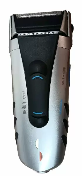B855343 Braun 5775 Electric Cordless Rechargeable Shaver With Charger Case Tested Clean #2
