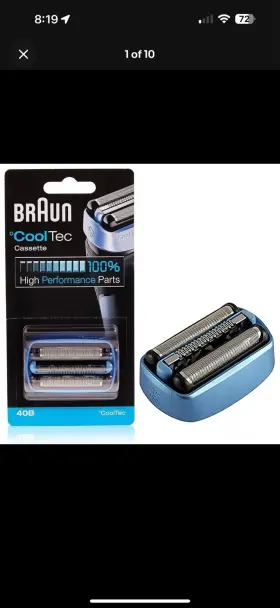 Bracom40b Braun 40b Cooltec Cassette Foil Cutter Shaver 100% Authentic Genuine Oem Sealed