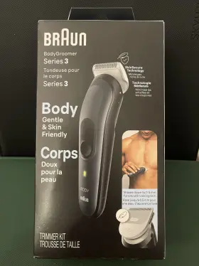 Braun-87205317 Braun Series 3 Model Bg3340 Mens Rechargeable Body Groomer Sealed