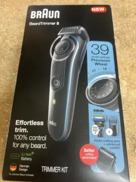 Trimmer-5 Braun Bt5240 New Beard With 39 Length Settings Shave And Trim Kit #2