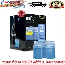 Ccr3 Braun Clean And Renew System Cartridges Refills Series 3 5 7 9 Shaver Pack