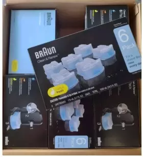 Ccr6 Braun 6pack Clean Renew Cartridge Refill Series 3 5 7 Genuine Shaver Cleaner New