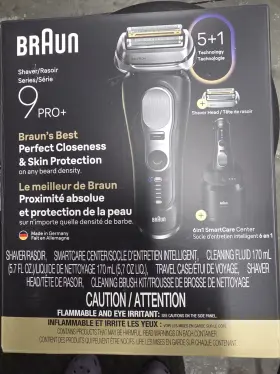 12229 Braun P Series 9 Pro Electric Shaver 6in1 Wet&dry Razor 9660ccps Black