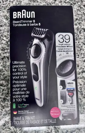 Tpn10541 Braun Beard Trimmer 5 - Cordless Clippers Brand New Unopened