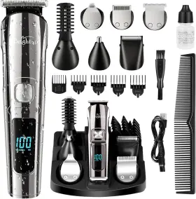 8788 Brightup Beard Trimmer For Men - Electric Razor And Shaver Cordless Hair Black