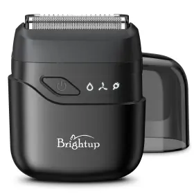 Brightup 975922740249 Compact Travel Shavers For Men Portable Mini Foil Shaver Usb-c Rechargeable