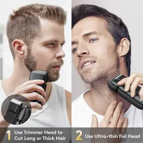 Brightup 975922740348 Foil Shaver Mens Electric Razor Shavers For Men With Trimmer Usb- #3