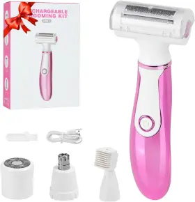 Bvrocio 734038268506 Pluxy Epil Pro 3.0 Women Face Epilator 4-in-1 Body Shaver And Facial
