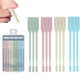 Nht2560 Calefow 12pcs Nose Hair Trimmer 2-in-1 Nasal Cutter Upgraded Manual 3