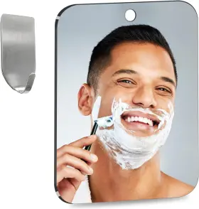 Canhard 747607935402 Shower Mirror Fogless For Shaving Medium 6 In X8 8 Inch L X W Silver
