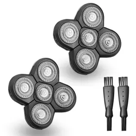 Carreuty 313108322319 5-blade Shaver Replacement Heads 2pcs Universal For Electric Razor Bald Men
