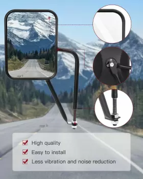 117189-5210-1846490801 Cciyu Door Off Side Mirror Drive And Passenger Shake-proof Offor Black #2 117189-5210-1846490801 Cciyu Door Off Side Mirror Drive And Passenger Shake-proof Offor Black #2