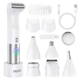 Razors-001 Celepen Bikini Trimmer For Women - 6 In 1 Electric Razors Cordless Recharg