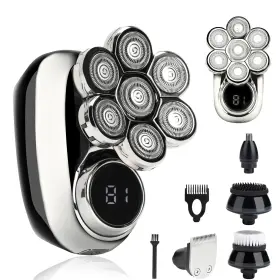 Lfq-01 Cesekao 5in1 Electric Head Shaver For Bald Men In Gunmetal With Led Display Ipx7 Wat