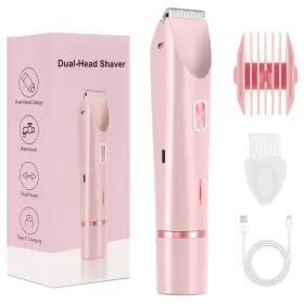 Checksimple 344435386287 2025 New Glow Aura Bikini Shaverglowshave 2-in-1 Womens Body Shaverpink