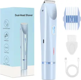 Bjn-5201xjq Checksimple 2025 New Glow Aura Bikini Shaver Glowshave 2-in-1 Womens Body Blue