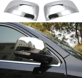 Hm060701 Cherocar Side Door Rearview Mirrors Cover Rear View Mirror Caps Trim Chrome