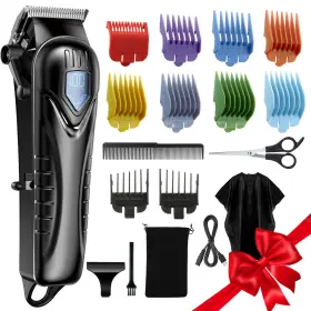 By094a Chicclly Professional Hair Clippers For Men&women Low Noise Cutting Kit With 10