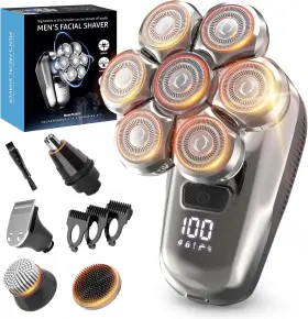 Ch0016 Chufa Head Shaver For Bald Men 7d Floating 5-in-1 Grooming Kit Wet/