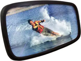 Cipa 047662013009 01300 Comp Marine 7 Inch X 14 Mirror Head Black Medium