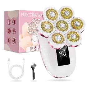 Tmq-02 Civzng Electric Razors For Women 7d Floating Head Cordless Shaver Wet/dry Pink