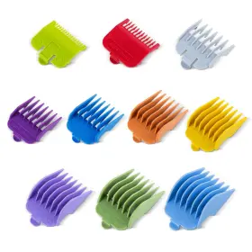 Clasura 313105090013 10 Pcs Color-coded Hair Clipper Guards Cutting Guide Combs For Wahl And Surker H Clasura 313105090013 10 Pcs Color-coded Hair Clipper Guards Cutting Guide Combs For Wahl And Surker H