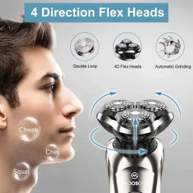Clean 734830016596 Wet Or Dry Waterproof Electric Razor Moosoo 8g Shaver With Station Clean 734830016596 Wet Or Dry Waterproof Electric Razor Moosoo 8g Shaver With Station