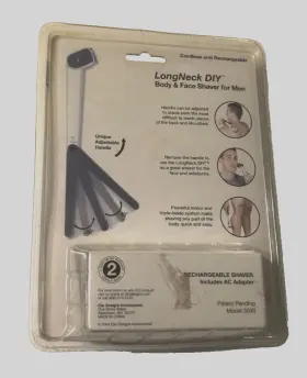 3030 Clio Men Waterproof Longneck Body Face Back Shoulders Shaver Vintage Unopened #2 3030 Clio Men Waterproof Longneck Body Face Back Shoulders Shaver Vintage Unopened #2