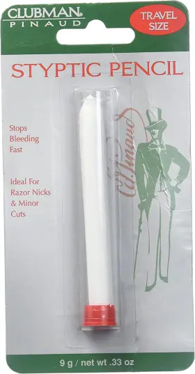 Clubman 445046162139 Pinaud Styptic Pencil For Men Stops Bleeding Stick Shaving Cuts F