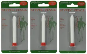 Clubman 641361610264 Pack Of 3 Pinaud Styptic Pencil Travel Size .33 Oz Stops Bleeding Fast Clubman 641361610264 Pack Of 3 Pinaud Styptic Pencil Travel Size .33 Oz Stops Bleeding Fast