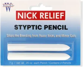 B0041qw6t2 Clubman Woltra Nick Relief Styptic Pencil 0.25 Oz 2 Pencils B0041qw6t2 Clubman Woltra Nick Relief Styptic Pencil 0.25 Oz 2 Pencils