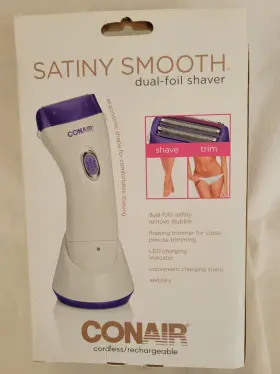 Conair 074108036322 Womens Dual Foil Satiny Smooth Wet/dry 3 Blade Shaver Missing Cord #2 Conair 074108036322 Womens Dual Foil Satiny Smooth Wet/dry 3 Blade Shaver Missing Cord #2