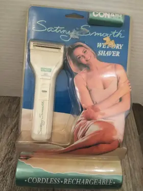 Lwd20 Conair 074108122261 Vtg. 1994 Satiny Smooth - Wet Dry Shaver Model # Sealed New