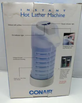 Hlm10b Conair Instant Hot Lather Machine Shaving Cream Warmer Dispenser White #2