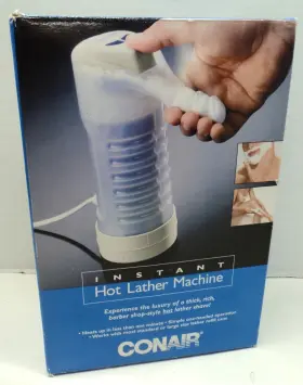 Hlm10b Conair Instant Hot Lather Machine Shaving Cream Warmer Dispenser White