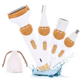 Beauty-002 Cool Carry 714855914848 Eletric Razor For Woman 4 In 1 Rechargeable Bikini Trimmer And Shaver Wet/dr