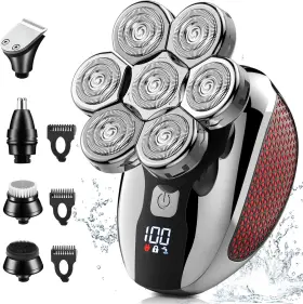Cosuiovei 768917629157 Head Shaver For Bald Men 6 In 1 Shavers Cordless Electric