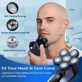 Cosuiovei 768917764131 Head Shaver For Bald Men 6 In 1 Shavers Cordless Electric #2 Cosuiovei 768917764131 Head Shaver For Bald Men 6 In 1 Shavers Cordless Electric #2