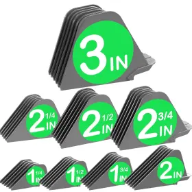 Cr8gr8 313030326348 3 Inch Hair Clipper Combs Guides Guards 1 And 1/4 1/2 2 Mega