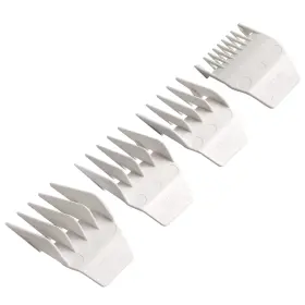 Cr8gr8 Professional Peanut Clipper Guards - 4-piece Guides For Wahl White