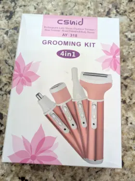 Ay-318 Cshidworld Womens Electric Rechargeable Grooming Kit With 4 Individual Groomers. New